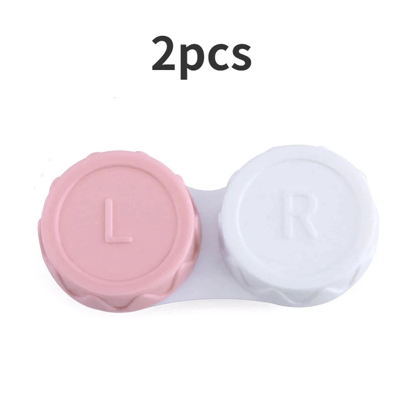 1/2PCS Glasses Cosmetic Contact Lenses Box Contact Lens Case for Eyes Travel Kit Holder Container Travel Accessories Wholesale