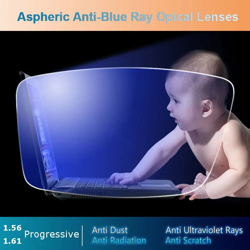 1.56 / 1.61 Lente fotocromatica progressiva asferica anti-raggi blu Lenti ottiche fotosensibili che cambiano rapidamente colore