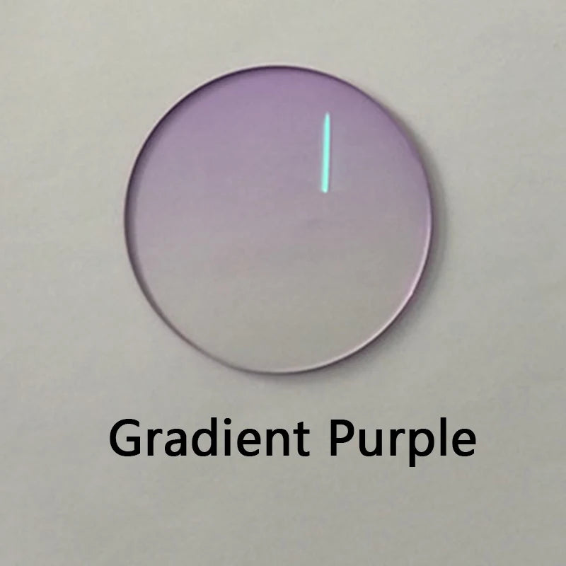 1.61 1.67 MR-8 Gradient Color Myopia Prescription Sunglasses Lenses Custom Nearsighted Hyperopia Optical Spectacles Lens