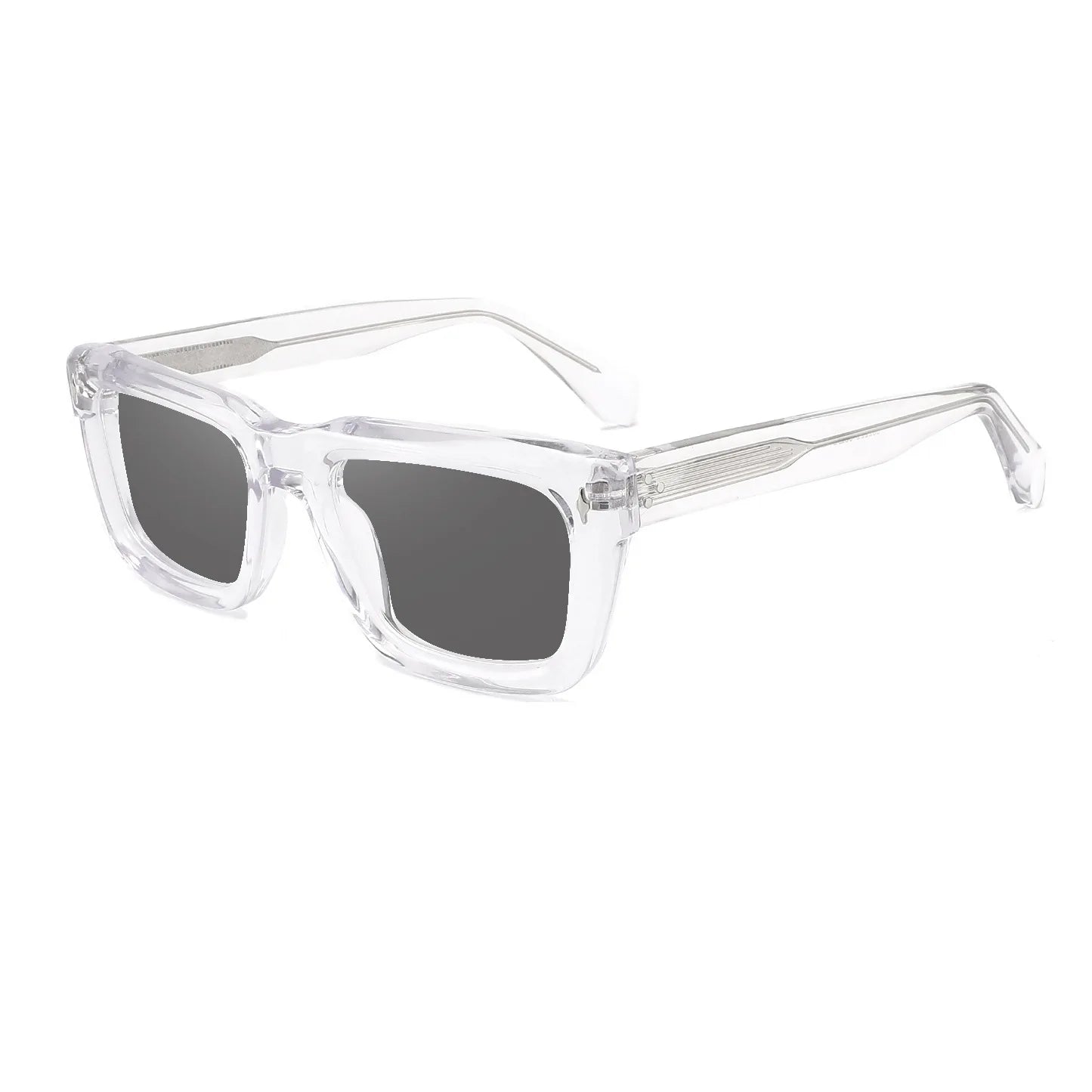 2022 High Quality Thick Acetate Sunglasses Men Brand Designer Rivet Square Sun Glasses For Women Oversized UV400 Shades Male