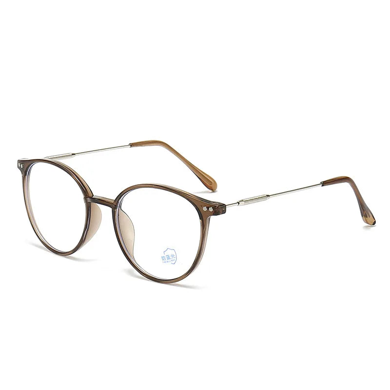 2024 New Classic Round Anti-blue Light Glasses Women Pink Lenses For Female Summer Outdoor Accessory Eyewear