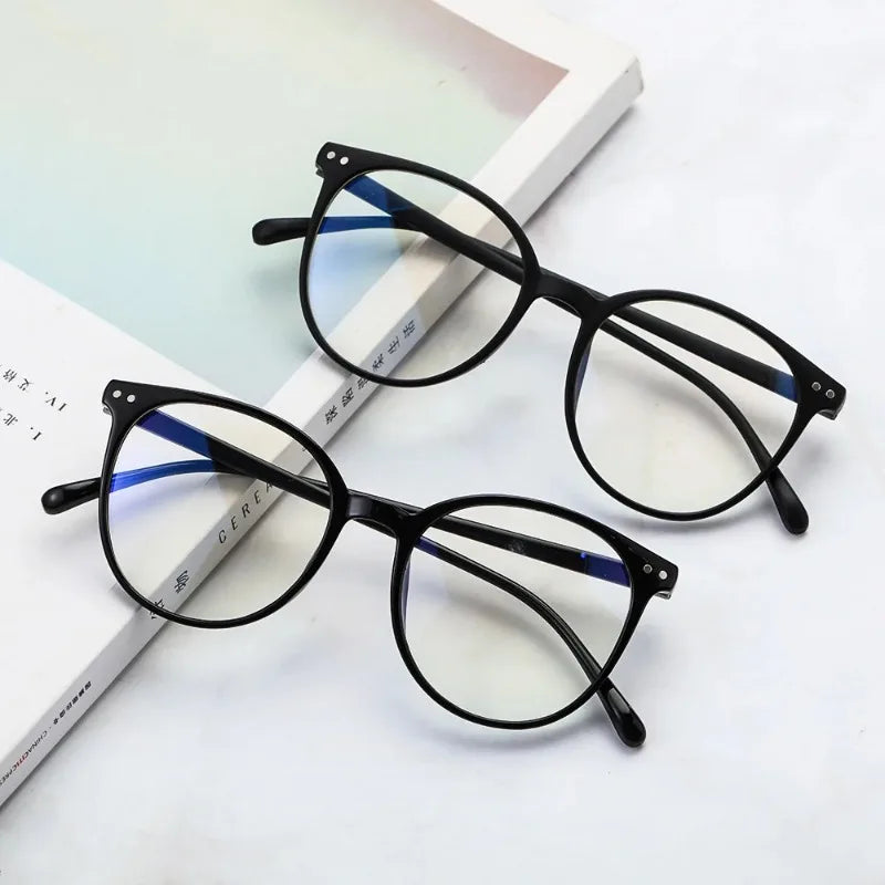 Blue Light Glasses Women PC Frame Resin Lens Anti Blue Light Blocking Radiation Trend Clear Lenses Transparent Optical Spectacle