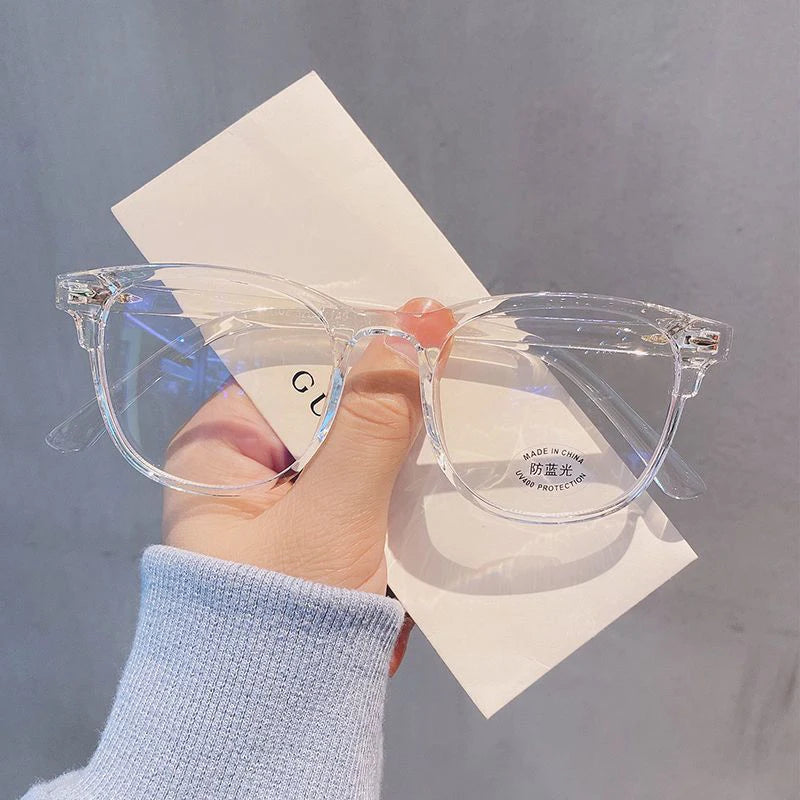 Casual Women Anti-blue Light Myopia Glasses Computer Goggles Protection Eye Diopter 0 To -4.0 Oval Frame for Men Eyeglasses