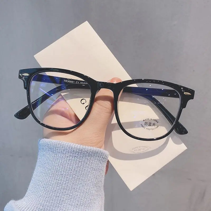 Casual Women Anti-blue Light Myopia Glasses Computer Goggles Protection Eye Diopter 0 To -4.0 Oval Frame for Men Eyeglasses