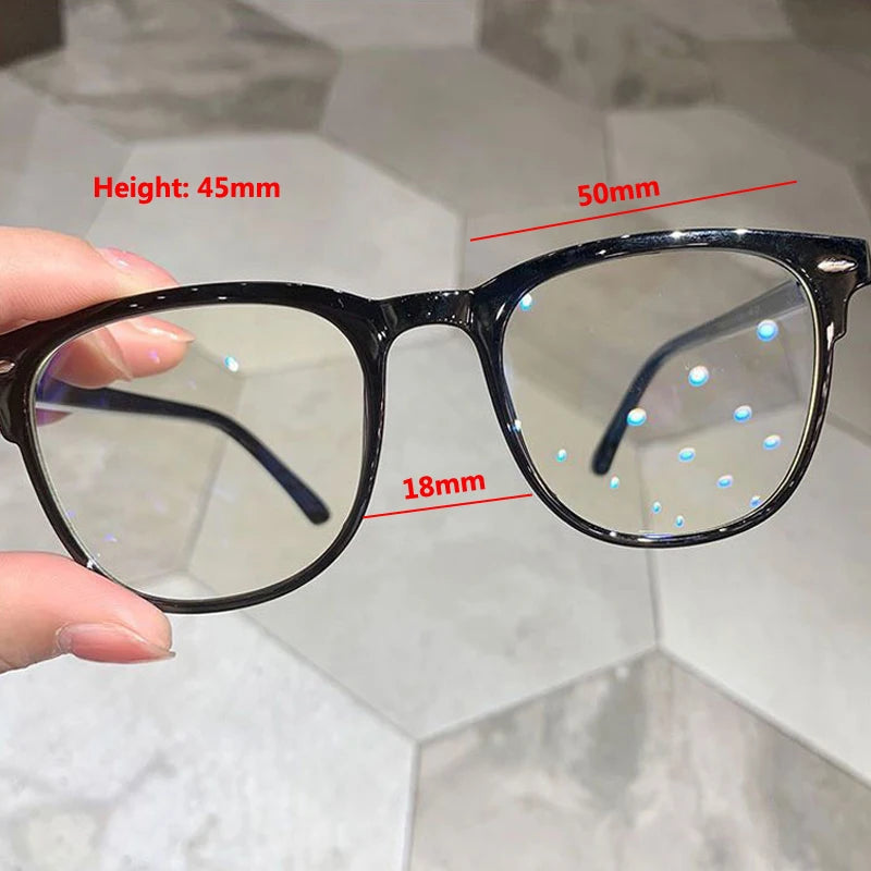 Casual Women Anti-blue Light Myopia Glasses Computer Goggles Protection Eye Diopter 0 To -4.0 Oval Frame for Men Eyeglasses