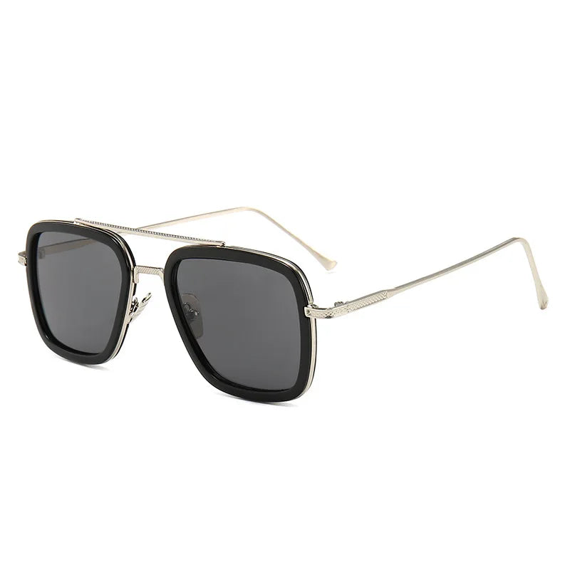 Square Frame Sun Glasses Men's Trendy Metal Sunglasses Vintage Luxury Designer Sunglasses Womens Gafas De Sol gg