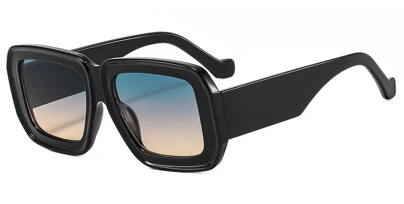 Square Sunglasses Women Luxury Vintage Big Frame Gradient Lenses Sun Glasses Female Popular Trends Shades UV400