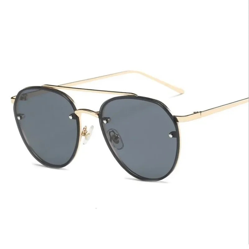 Tide Sunglasses Women Oval Ultraviolet-proof Premium Pink Sun Glasses Men Outdoor Cycling Driving Sun Eyewear Gafas