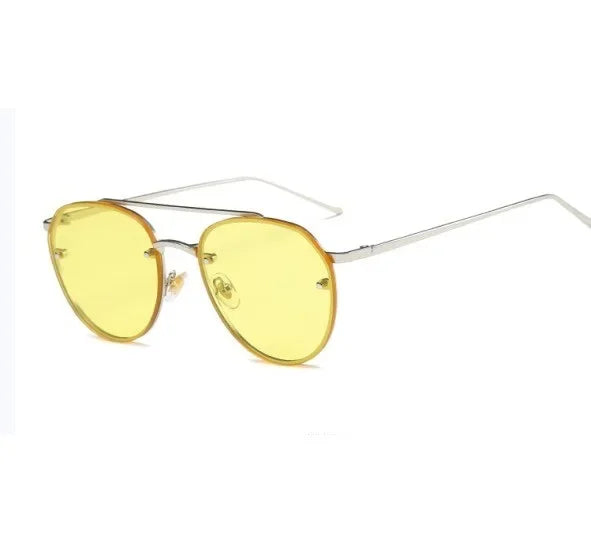 Tide Sunglasses Women Oval Ultraviolet-proof Premium Pink Sun Glasses Men Outdoor Cycling Driving Sun Eyewear Gafas