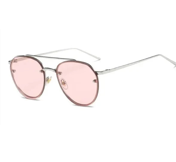 Tide Sunglasses Women Oval Ultraviolet-proof Premium Pink Sun Glasses Men Outdoor Cycling Driving Sun Eyewear Gafas
