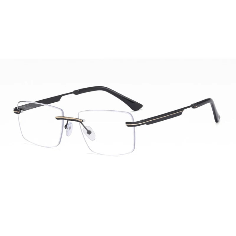 Titanium Rimless Eyeglasses Frame Brand designer Men Glasses Reading Glasses Optical Prescpriton Lenses Glasses