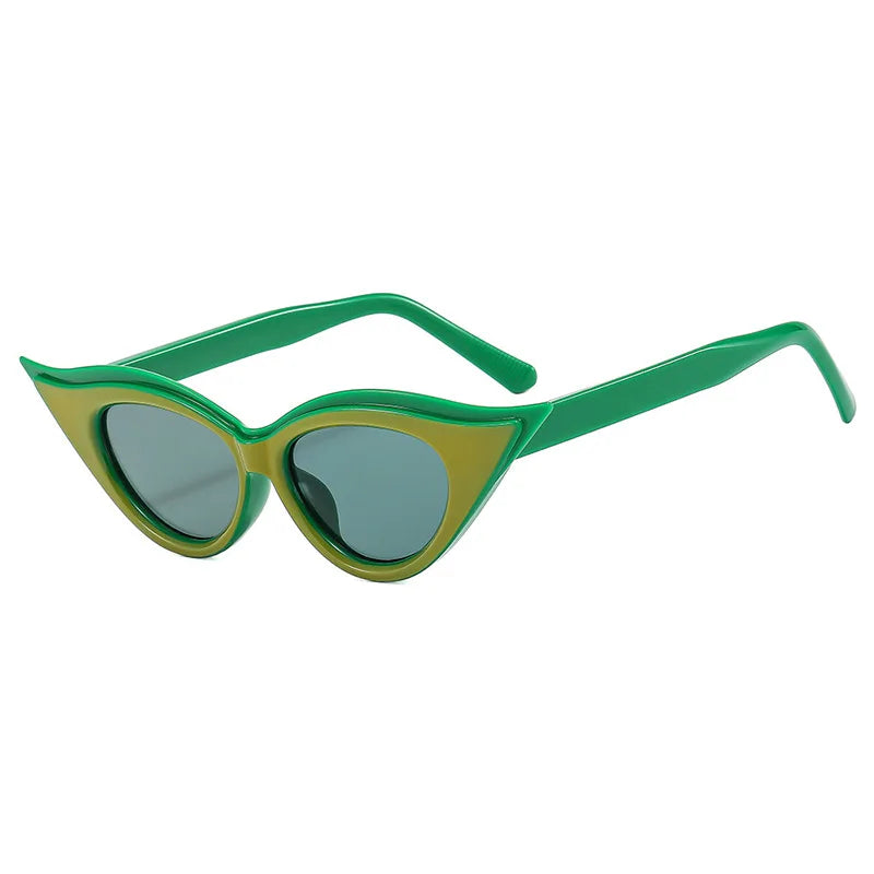 Versatile Outdoor Sunshade Sunglasses New Personalized Cat Eye UV Resistant Sunglasses Street Photography Sun Glasses