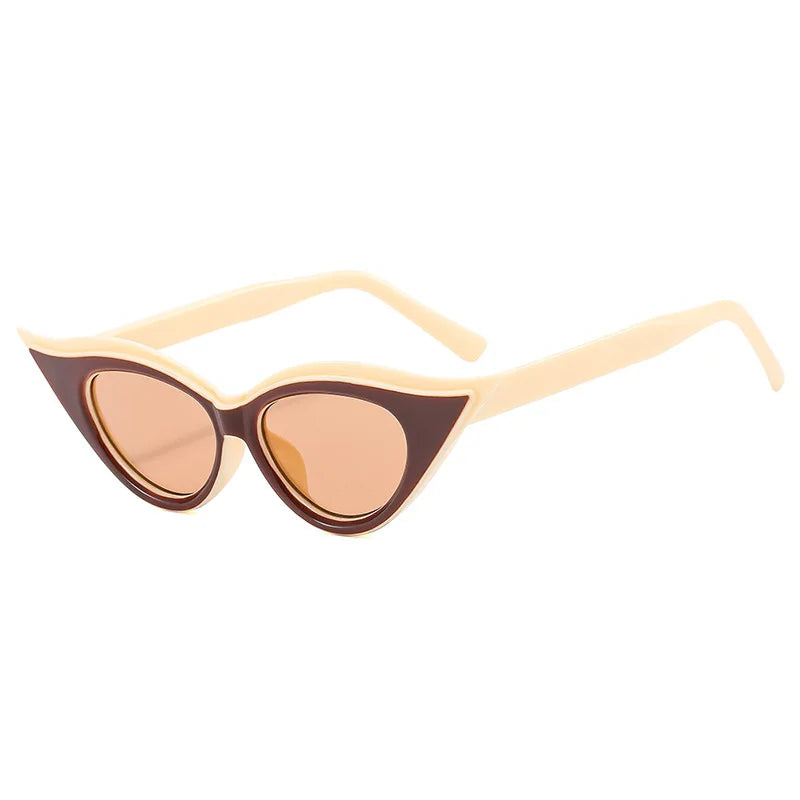 Versatile Outdoor Sunshade Sunglasses New Personalized Cat Eye UV Resistant Sunglasses Street Photography Sun Glasses