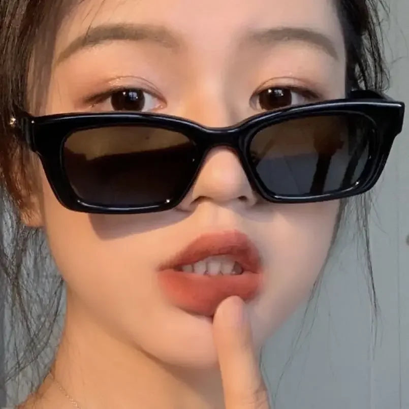 Vintage Sunglasses Women Brand Designer Retro Rectangle Sun Glasses Female Ins Popular Colorful Square Eyewear UV400
