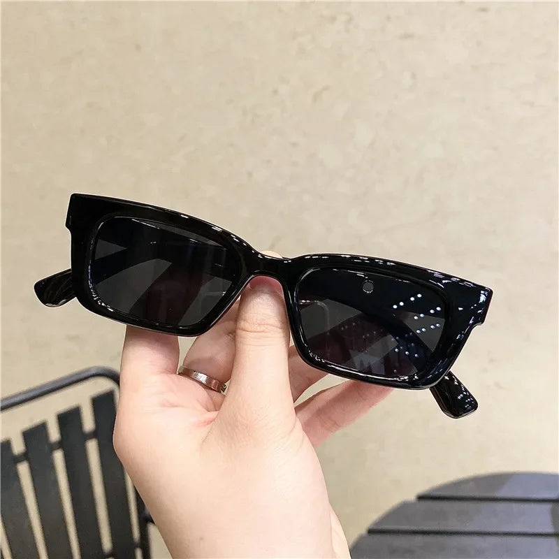 Vintage Sunglasses Women Brand Designer Retro Rectangle Sun Glasses Female Ins Popular Colorful Square Eyewear UV400
