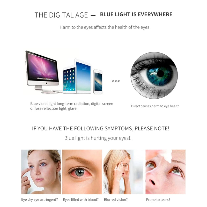 Metal Anti-Blue Light Reading Glasses Women Full Frame Magnifying Glasses Ultralight Computer Optical Diamond Eyeglasses
