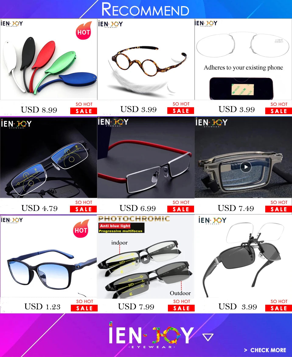 IENJOY Liquid Silicone Bifocal Lens Stick-on Bifocal Lenses Reusable Reading Glasses Sunglasses With Diopters Presbyopic Lens