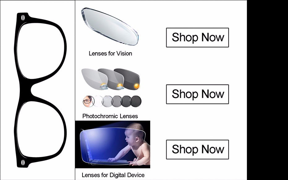 MR-7 Lenses for Men Rimless Diamond Cutted Glasses Frame,Customized Shape Choices and Optional Colors