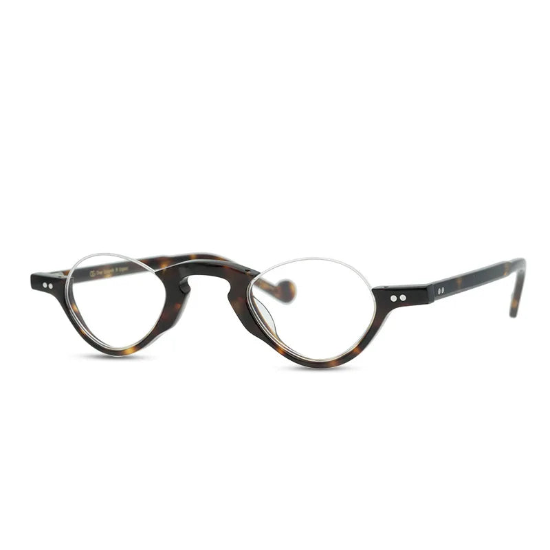 JAPANESE Style Half Frame Acetate Eyeglasses Frames men Myopia Glasses Women Designer Brand Retro Classical Accessories