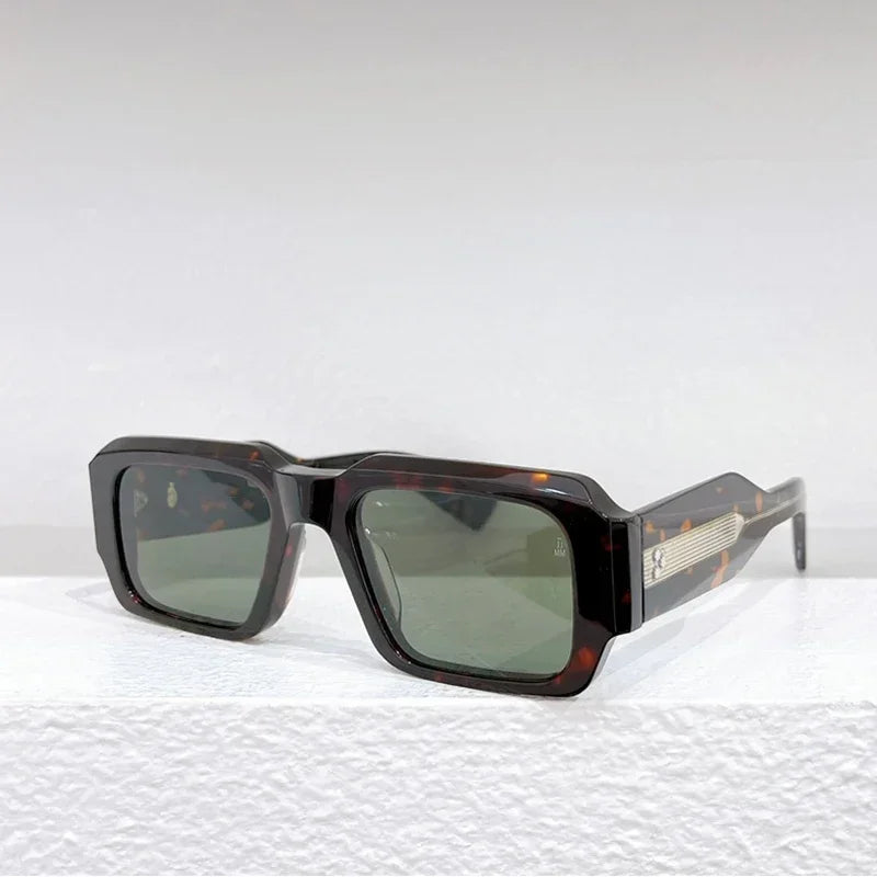 JMM MIGLIA Sunglasses for Men Vintage Square Acetate Luxury Designer Sunglasses Women Sun Glasses Blue Lenses Sunglass