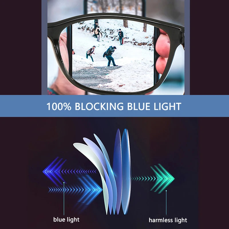 Lightweight Hanging Neck Reading Glasses Magnetic Bendable Anti Blue Light Presbyopic Glasses Men Women Adjustable Temples