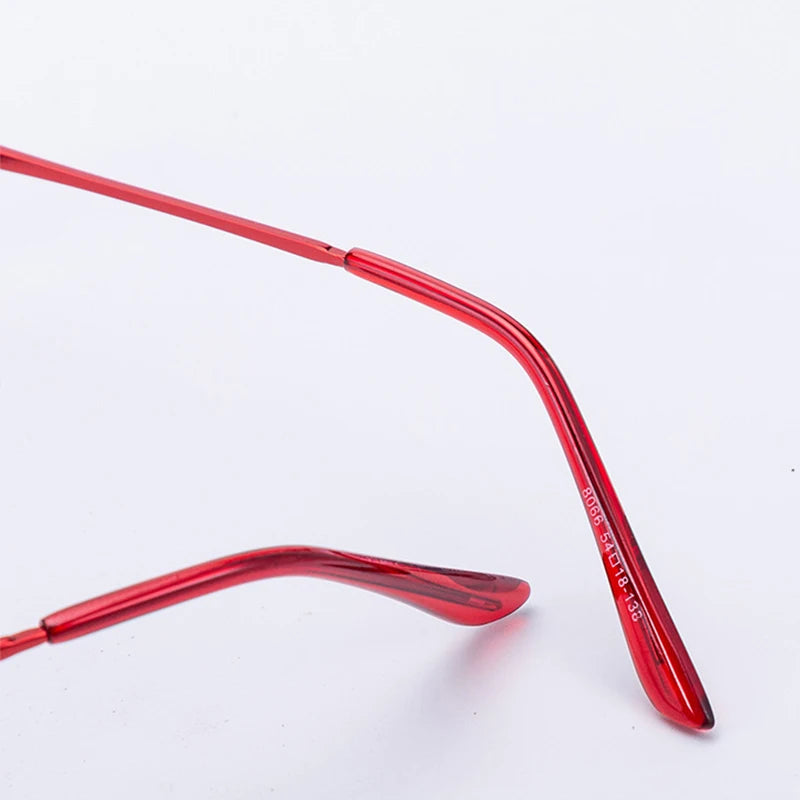 Metal Anti-Blue Light Reading Glasses Women Full Frame Magnifying Glasses Ultralight Computer Optical Diamond Eyeglasses