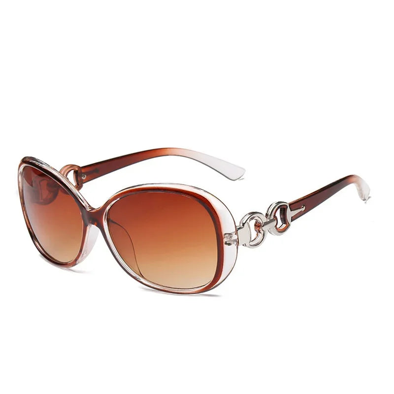 New Large Frame Oval Shape Sunglasses Women's Brand Designer Sun Glasses Women's Outdoor Driving Travel Eyewear UV400