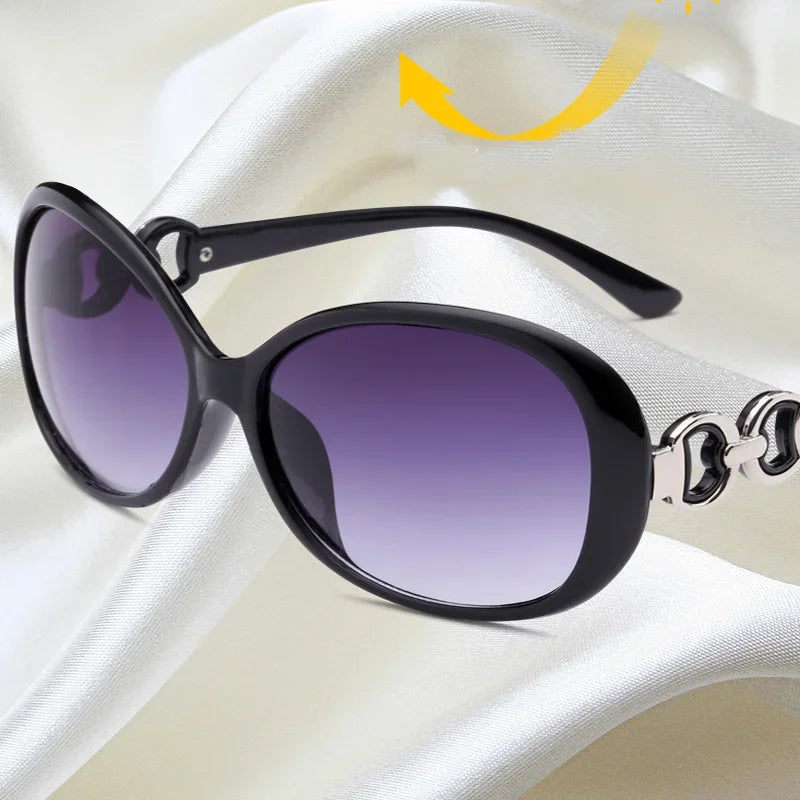 New Large Frame Oval Shape Sunglasses Women's Brand Designer Sun Glasses Women's Outdoor Driving Travel Eyewear UV400