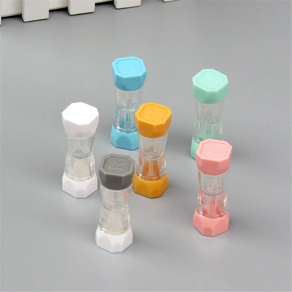 Contenitore per lenti a contatto multicolore portatile, contenitore per occhiali, custodia per lenti a contatto