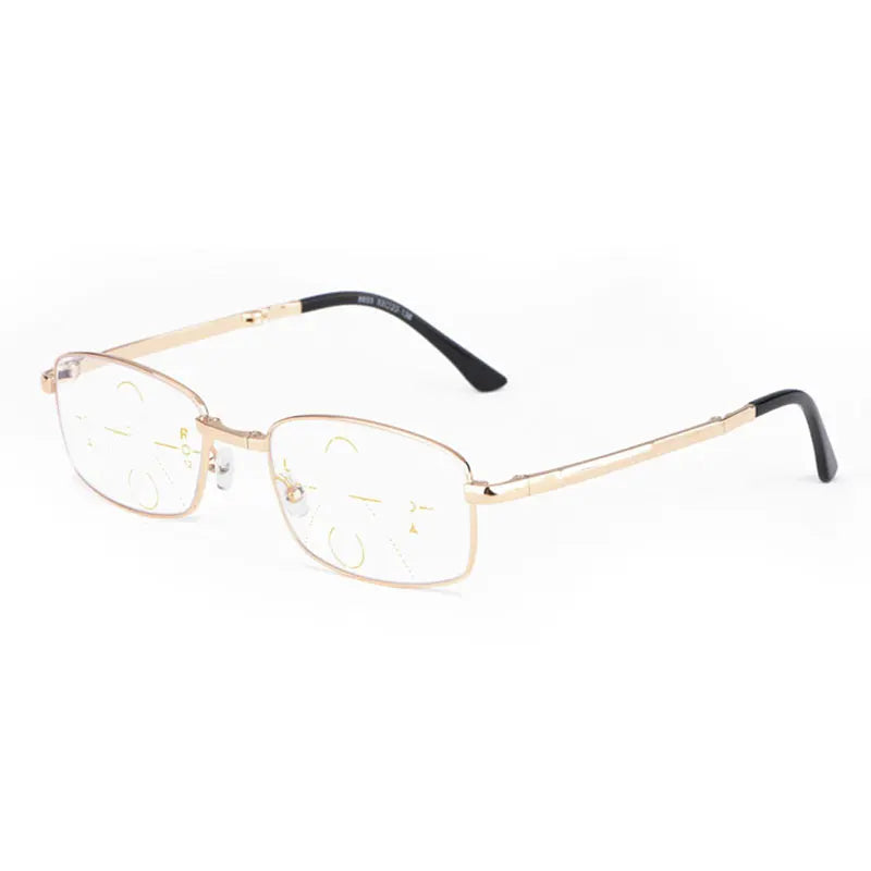 Progressive Anti Blue Ray Computer Reading Glasses Folding Temples UV400 No Line Gradual Prescription Lenses