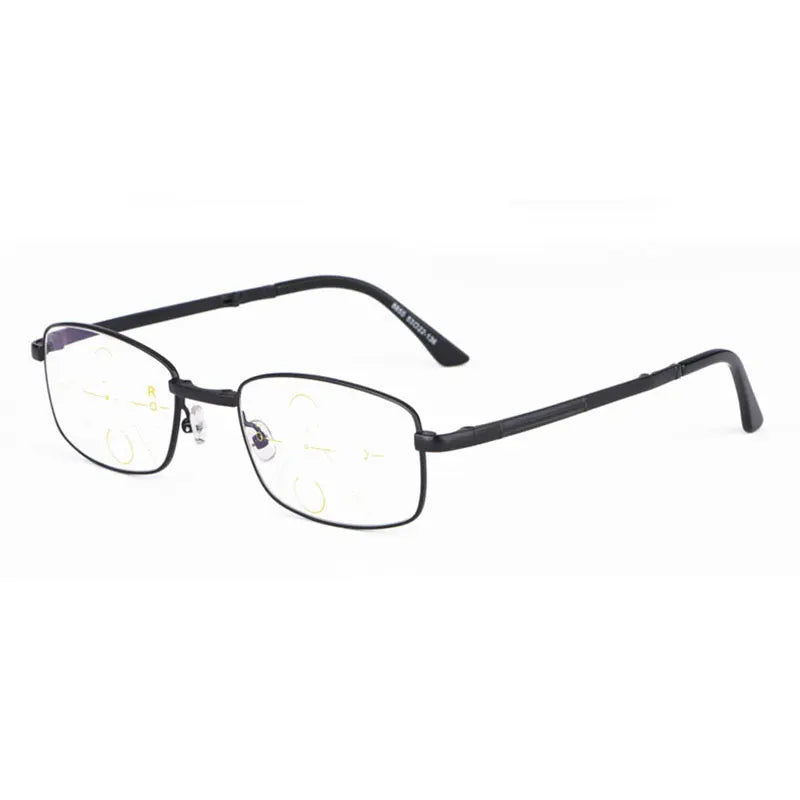 Progressive Anti Blue Ray Computer Reading Glasses Folding Temples UV400 No Line Gradual Prescription Lenses