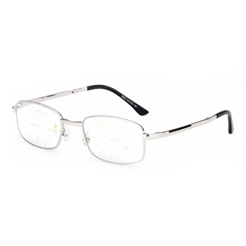 Progressive Anti Blue Ray Computer Reading Glasses Folding Temples UV400 No Line Gradual Prescription Lenses