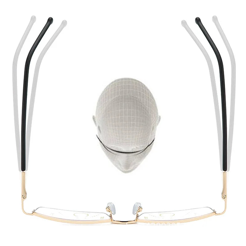 Quality Progressive Multifocal Bifocal Reading Glasses Men Women Anti Blue Light Optics Eyeglasses Anti-Computer Radiation Cheap