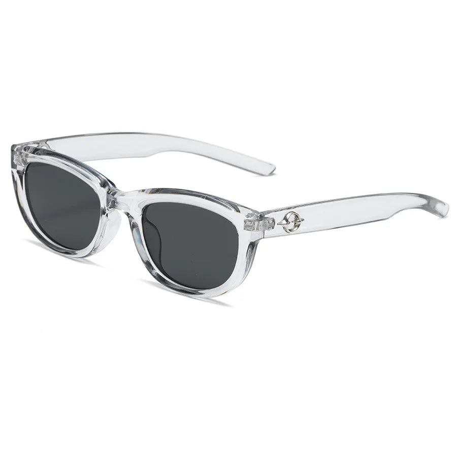 Retro Oval Frame Sunglasses Personality Catwalk Small Frame Sunglasses Glasses Men's/Women's Universal UV400 Eyewear