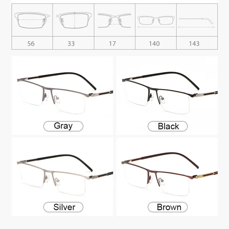 Retro Square Reading Glasses men Anti Blue Ray Customized Myopia Frame Oversize Rim Bluecut Lenses Flexible glasses