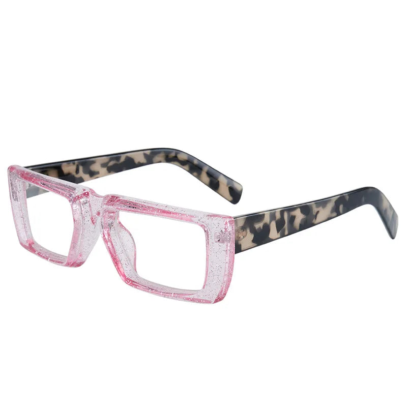 Retro Trendy Anti Blue Light Square Glasses Frames Wholesale of Euro US Flat Lenses for Men and Women Shauna Eyeglasses