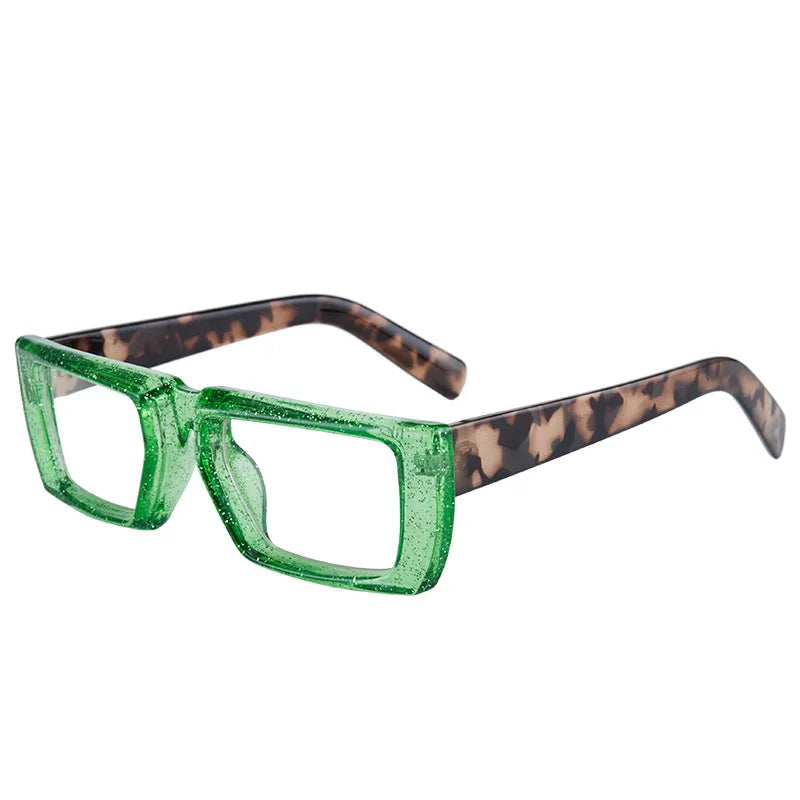 Retro Trendy Anti Blue Light Square Glasses Frames Wholesale of Euro US Flat Lenses for Men and Women Shauna Eyeglasses