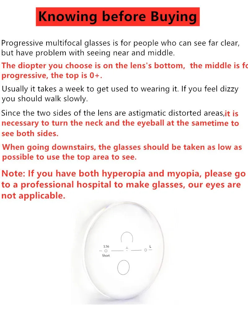 Quality Progressive Multifocal Bifocal Reading Glasses Men Women Anti Blue Light Optics Eyeglasses Anti-Computer Radiation Cheap