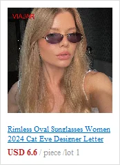 2024 Rimless Women's Sunglasses Gradient Lenses Sun glasses Lady Vintage Square Bee Designer Shades Female