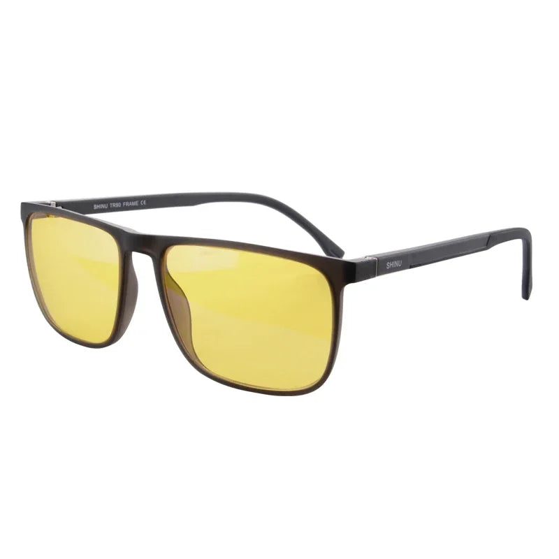 SHINU Brand Good Sleep Blue Light Blocking Glasses Men Red Lenses Anti Green Light Eliminate Eye Strain Glasses Bluelight