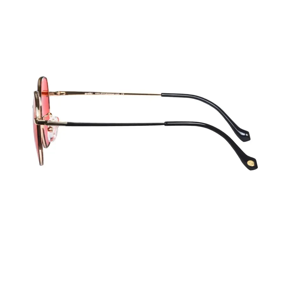 SHINU Titanium Frame Blue Light Blocking Glasses Men Red Lenses Anti Green Light No Headache Relex Eyes Eye Glasses T1026RD