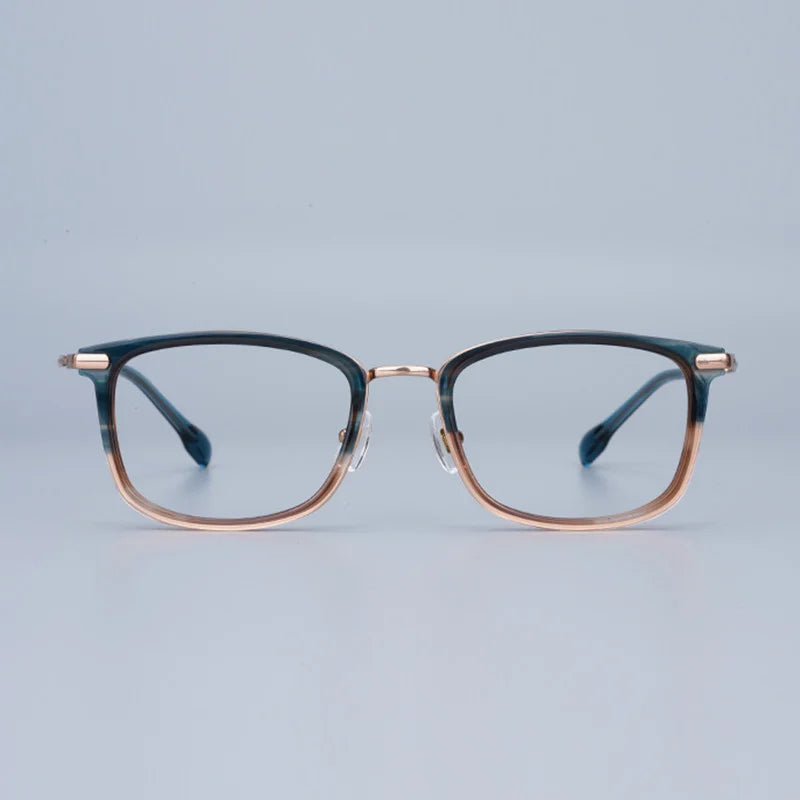Classical Stylish Square Glasses Frames Men Aesthetic Sunglasses Women Luxury Titanium Eyewear Color Lenses Eyeglasses