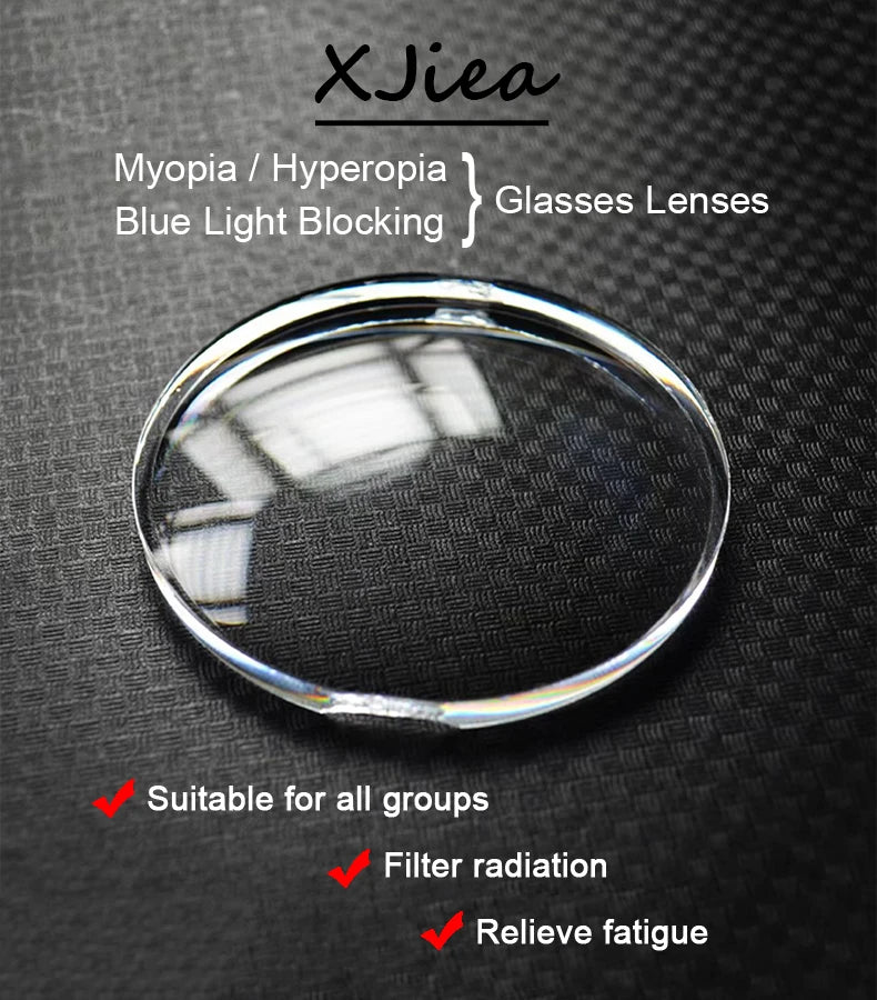 XJiea Optical Myopia Hyperopia Glasses Lenses Blue Light Blocking 1.56 1.61 1.67 Dioptric Presbyopia Prescription Lens
