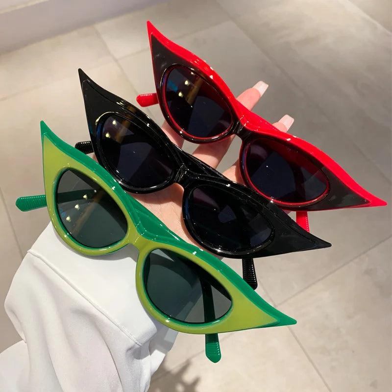 Versatile Outdoor Sunshade Sunglasses New Personalized Cat Eye UV Resistant Sunglasses Street Photography Sun Glasses