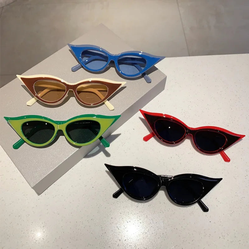 Versatile Outdoor Sunshade Sunglasses New Personalized Cat Eye UV Resistant Sunglasses Street Photography Sun Glasses