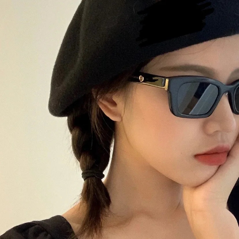 Vintage Sunglasses Women Brand Designer Retro Rectangle Sun Glasses Female Ins Popular Colorful Square Eyewear UV400