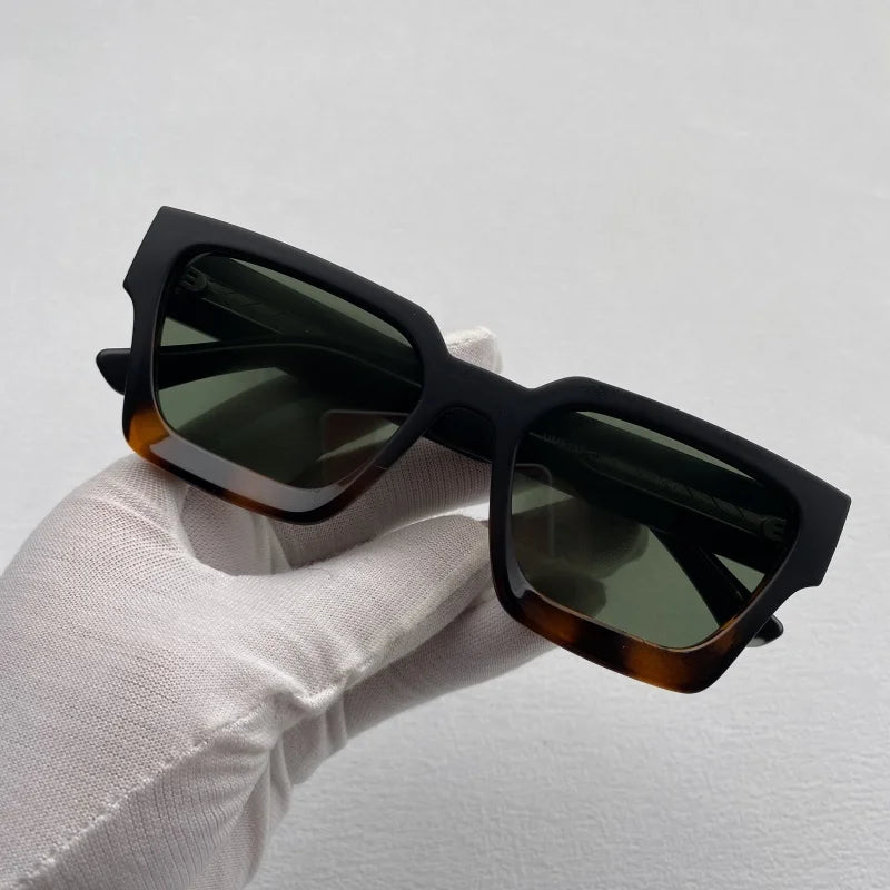 Occhiali da sole quadrati spessi Occhiali da sole alla moda da uomo e da donna con lenti polarizzate UV400 realizzate con occhiali da sole graduati