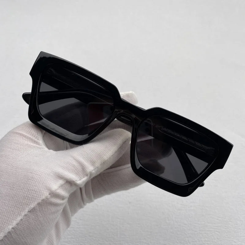Occhiali da sole quadrati spessi Occhiali da sole alla moda da uomo e da donna con lenti polarizzate UV400 realizzate con occhiali da sole graduati