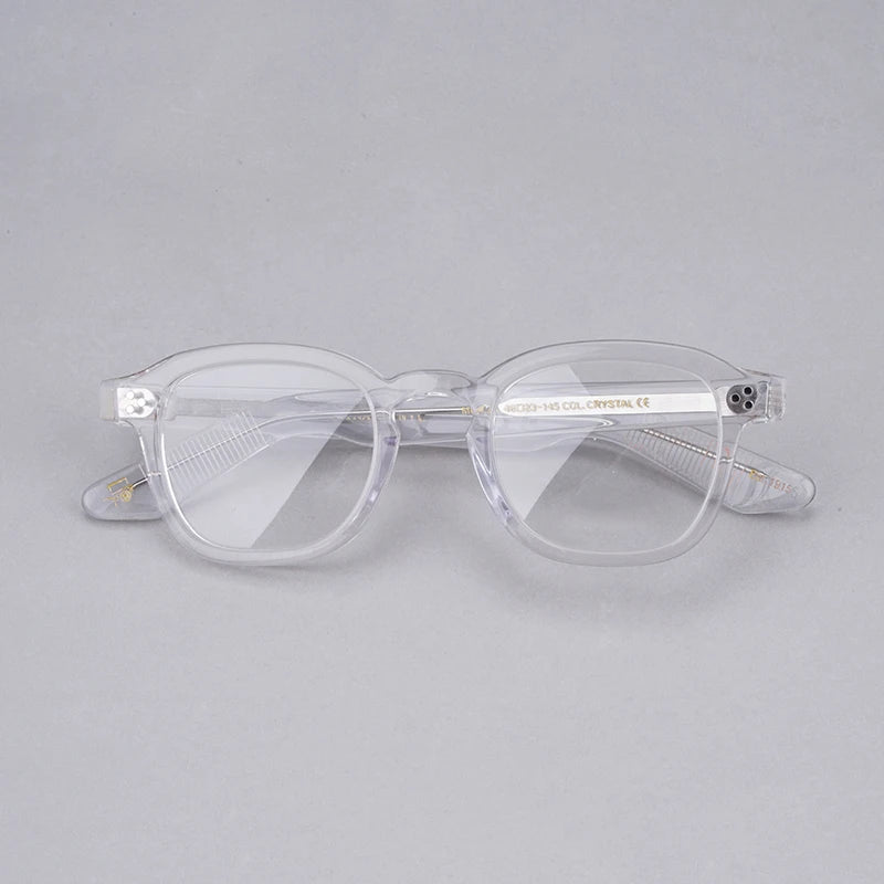 Vintage Acetate Eyeglasses for Woman Men Prescription Optical Eye Glasses for Computer Myopia Momza Clear Glasses Women