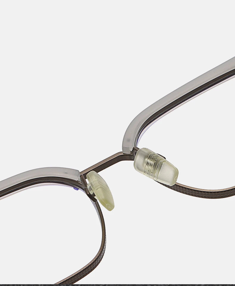 Vintage Designer Titanium Eyeglasses Frame Men Square Prescription Optical Acetate Glasses Women Luxury Myopia Eyebrow Eyewear